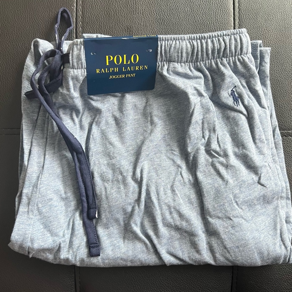 Polo Ralph Lauren Men's Lightweight Knit Pajama Jogger Pants L Gray